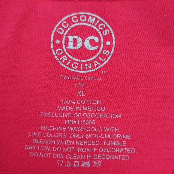 DC Comics Originals Mens Size XL Flash T Shirt Red Short Sleeve Superhero - Picture 6 of 6